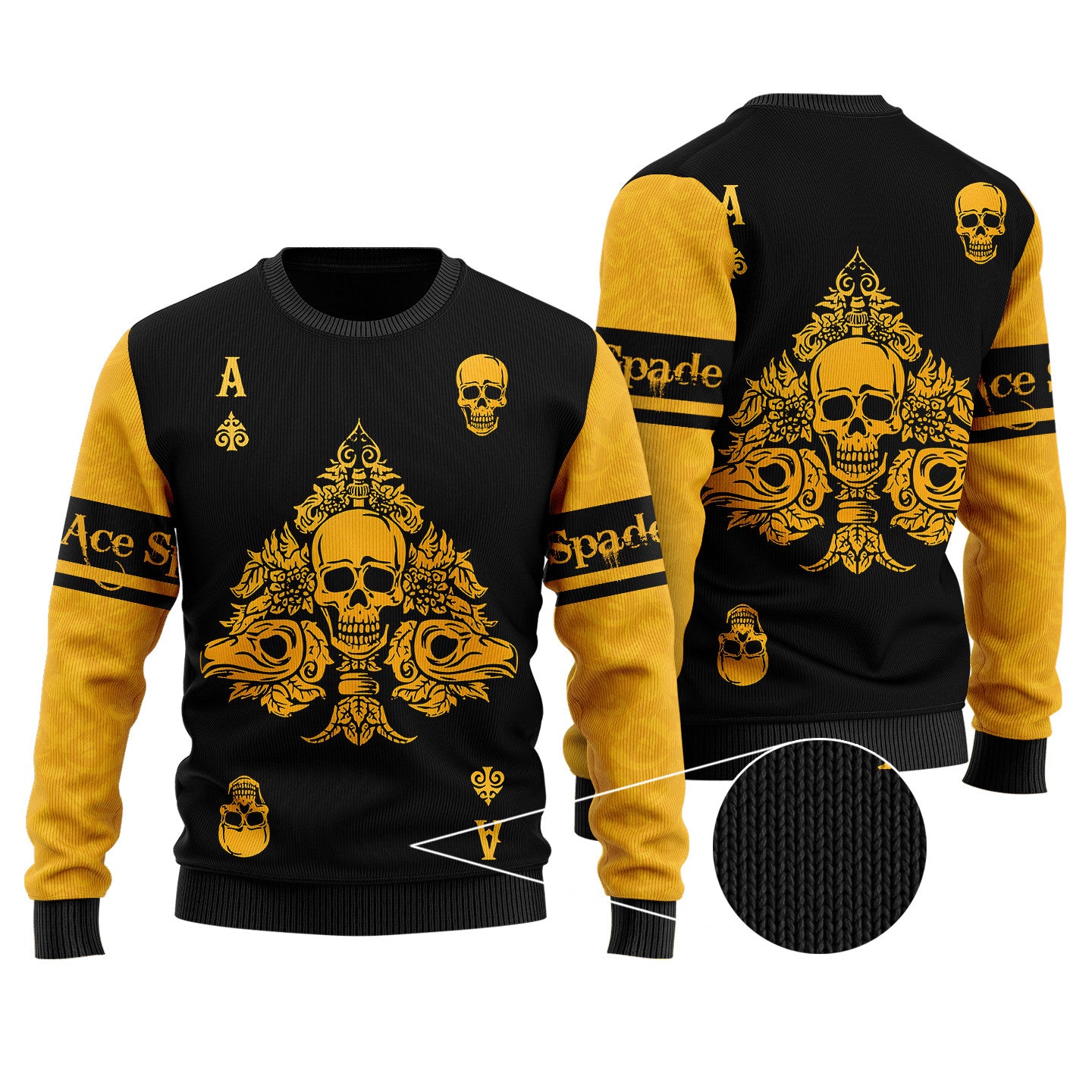 Ace Spade 3D All Over Printed Unisex Shirts