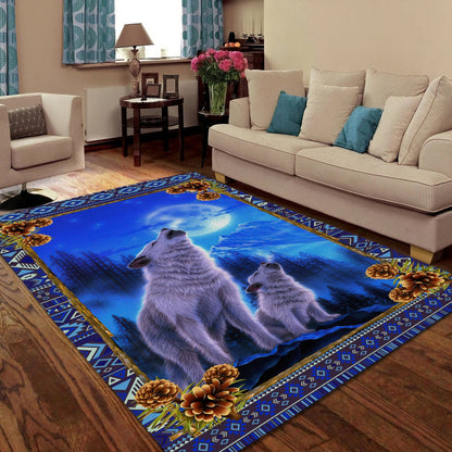 Wolf 3D All Over Printed Rug