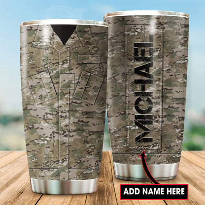 Customize Name United States Army Tumbler