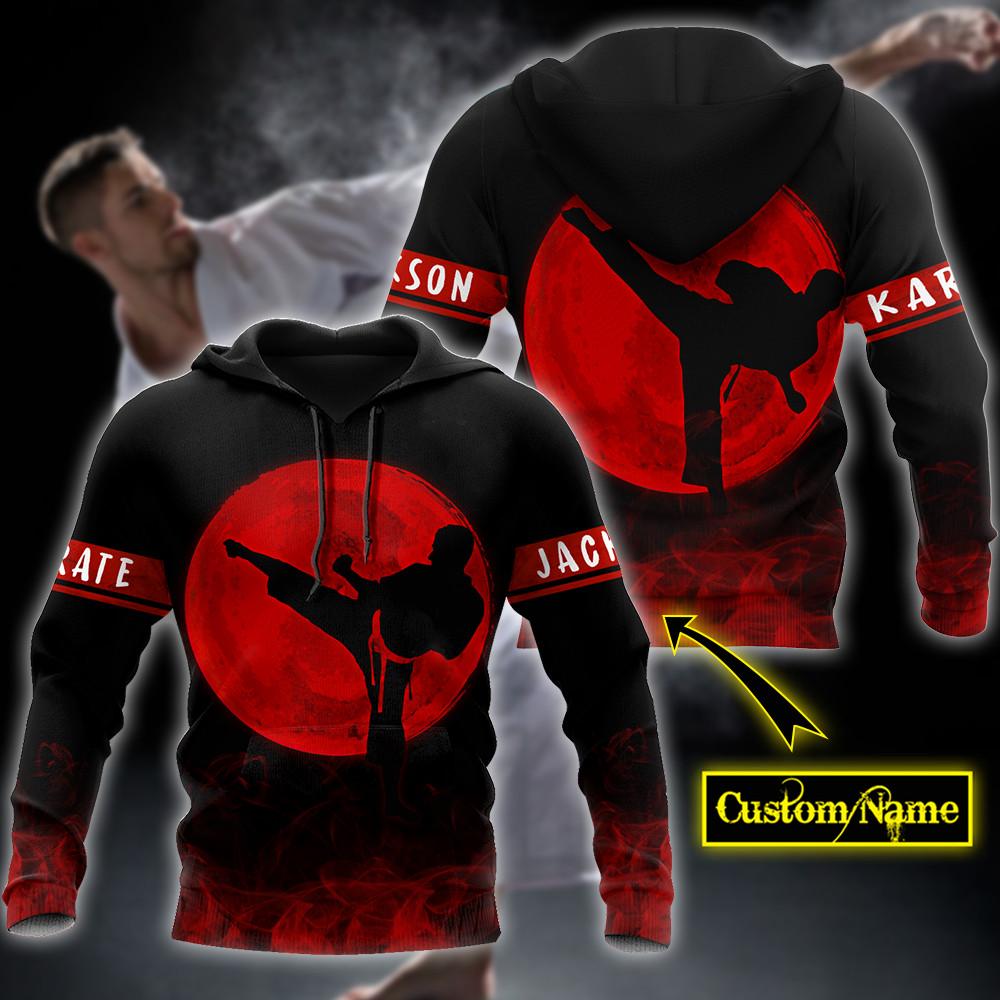 Customize Name Karate 3D All Over Printed Unisex Shirts