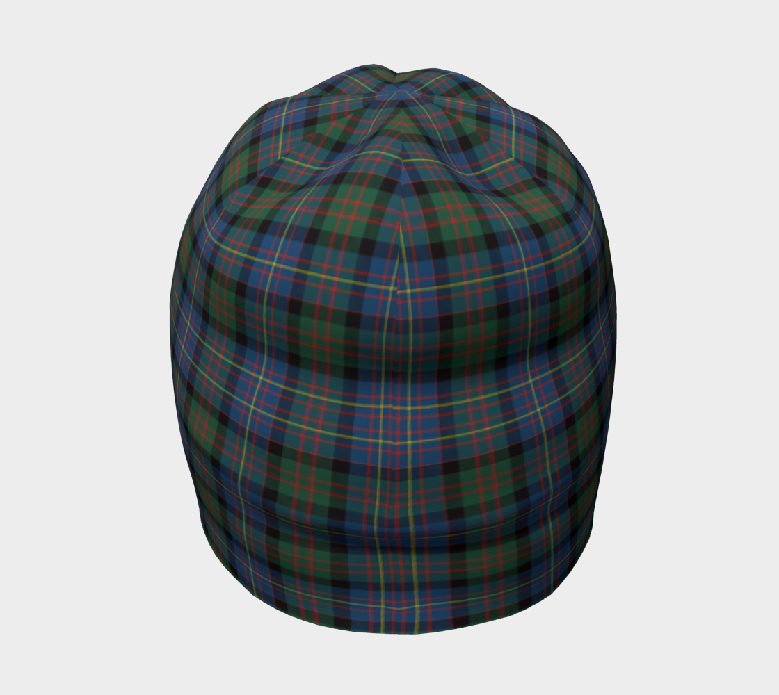 Cameron of Erracht Ancient Tartan Beanie D5-BEANIES-LoveTheWorld-Adult Small / Medium-Bamboo (mild)-Black-Vibe Cosy™
