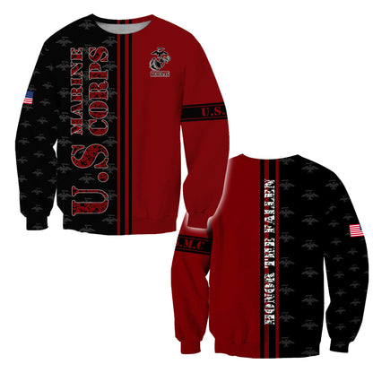 US Marine Corps 3D All Over Printed Unisex Shirts