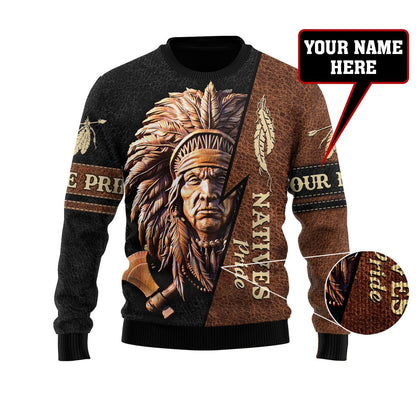 Customize Name Native American 3D All Over Printed Unisex Shirt