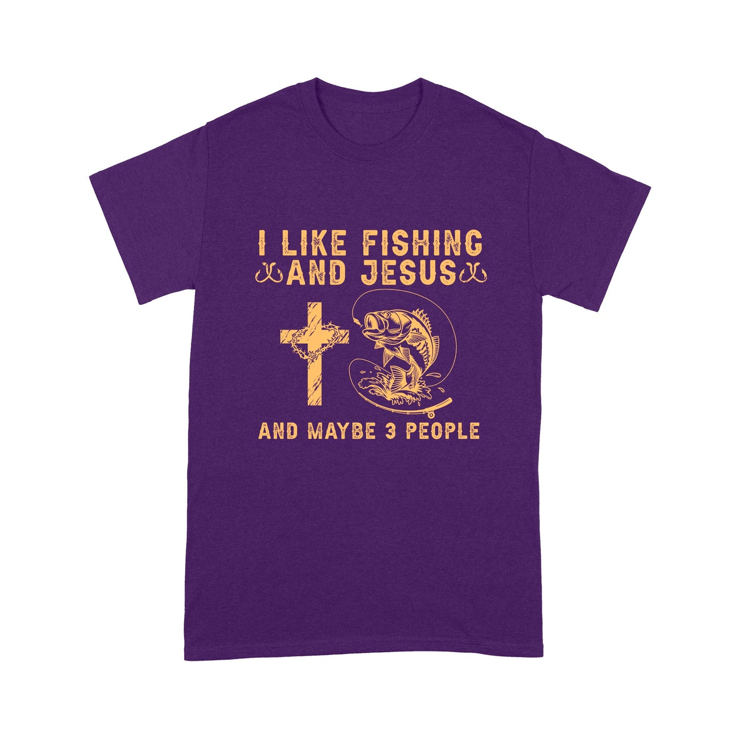 I Like Fishing And Jesus And Maybe 3 People Shirt Unisex T-Shirt MH13012202DH
