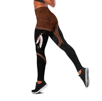 Customized Name Native American 3D All Over Printed Legging + Hoodie