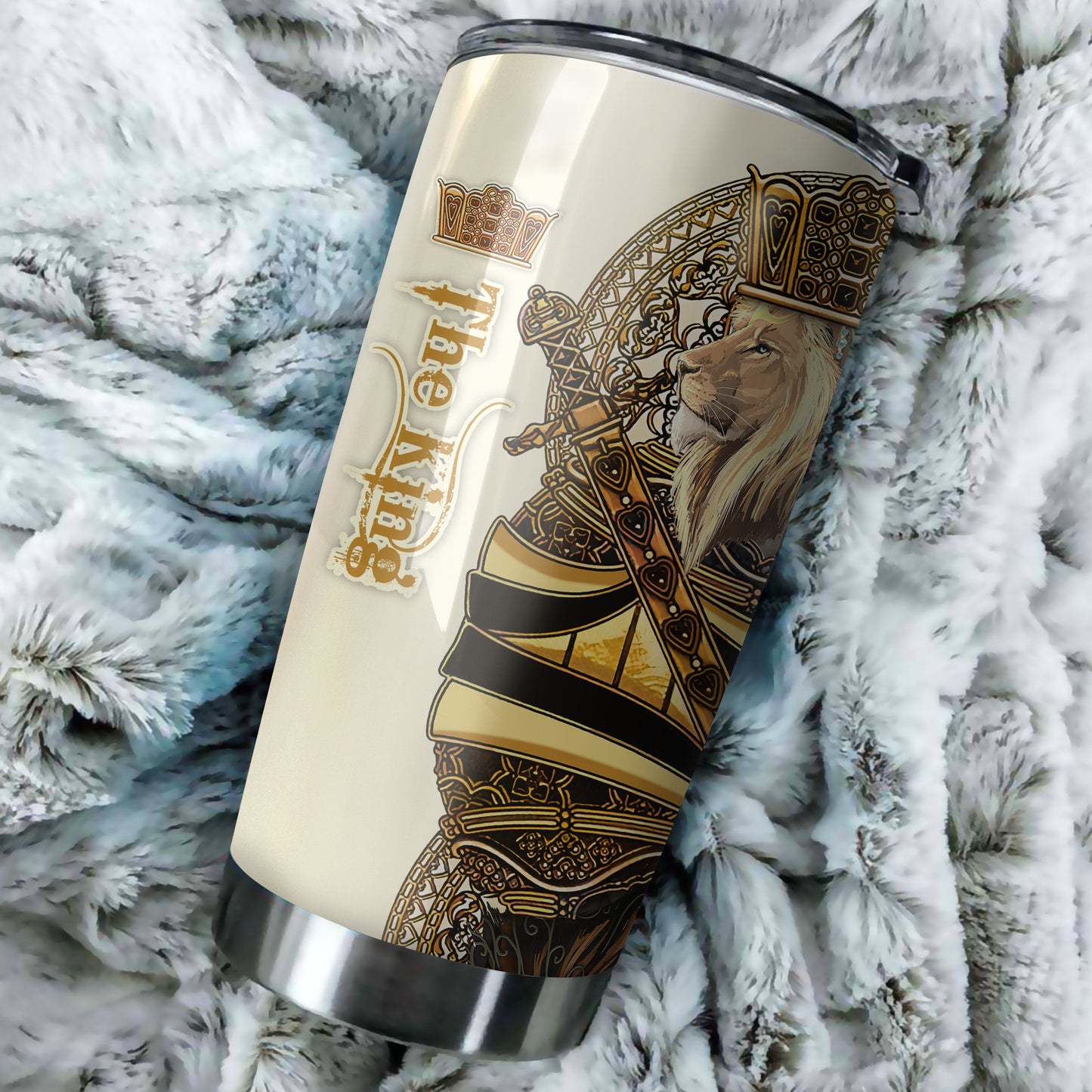 Custom Name King Lion Tumbler