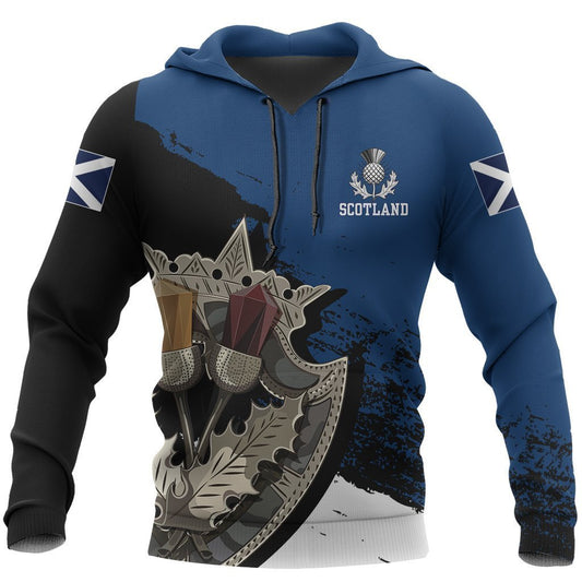 Scotland Thistle Brooch Hoodie NNK 1517-Apparel-PL8386-Hoodie-S-Vibe Cosy™