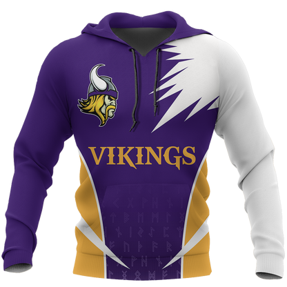 Vikings Active Hoodie-ALL OVER PRINT HOODIES-HP Arts-Hoodie-S-Vibe Cosy™