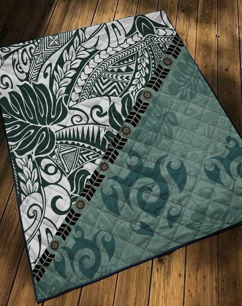 Premium Leaves And Turtles Quilt
