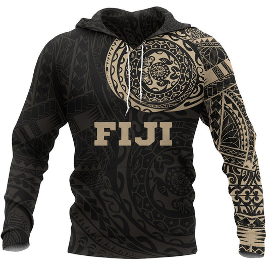 Fiji Polynesian Tattoo Style Hoodie A7-Apparel-Khanh Arts-Hoodie-S-Vibe Cosy™