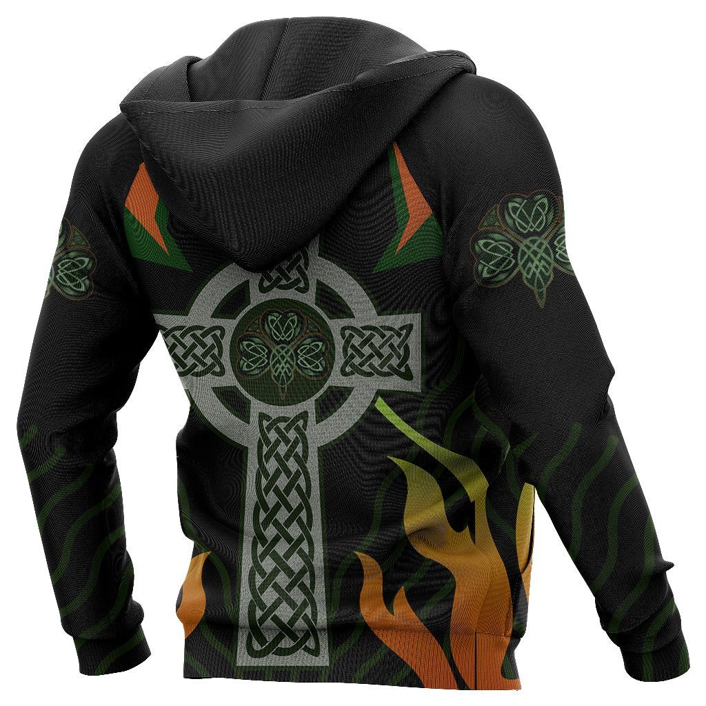 Irish Celtic Cross Shamrock 3D All Over Printed Shirts For Men and Women TT0129-Apparel-TT-Hoodie-S-Vibe Cosy™