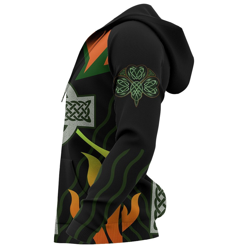 Irish Celtic Cross Shamrock 3D All Over Printed Shirts For Men and Women TT0129-Apparel-TT-Hoodie-S-Vibe Cosy™