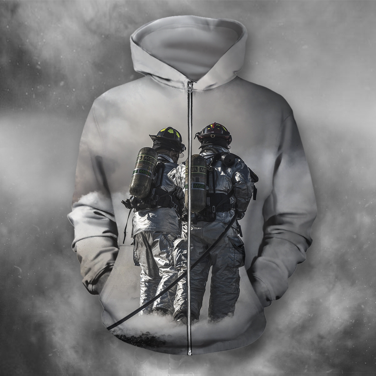 3D All Over Print Fireman-Apparel-PHLong-Zip-S-Vibe Cosy™