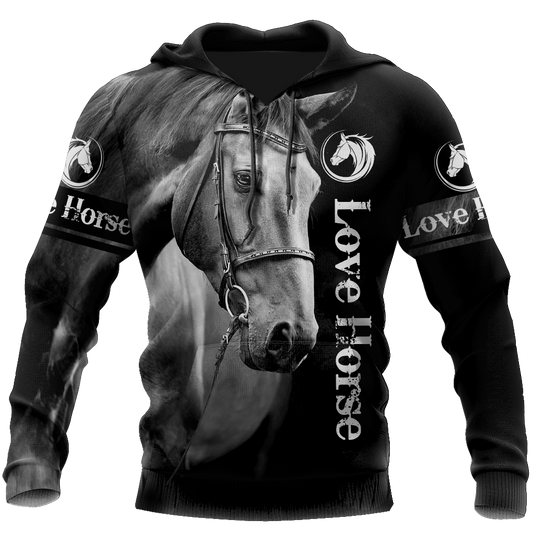 Love Horse 3D All Over Printed Shirts For Men And Women TR2005204S-Apparel-MP-Hoodie-S-Vibe Cosy™