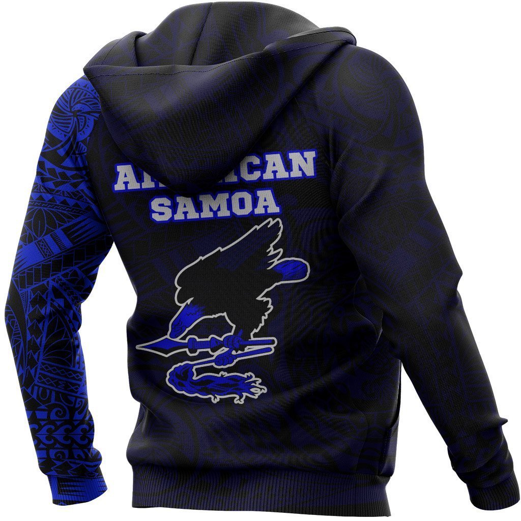 American Samoa In My Heart Polynesian Hoodie Blue PL-Apparel-PL8386-Hoodie-S-Vibe Cosy™