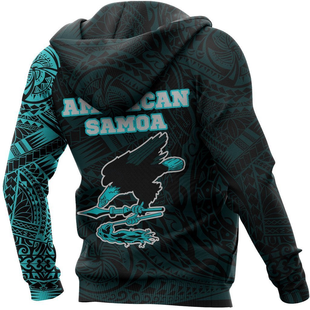American Samoa In My Heart Polynesian Hoodie Blue PL-Apparel-PL8386-Hoodie-S-Vibe Cosy™
