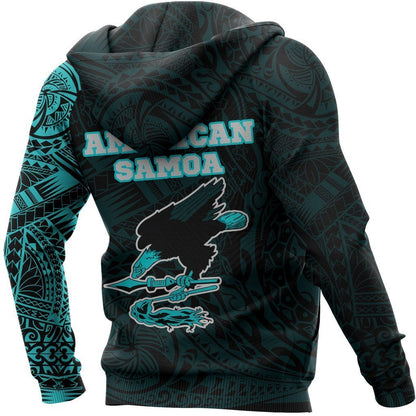 American Samoa In My Heart Polynesian Hoodie Blue PL-Apparel-PL8386-Hoodie-S-Vibe Cosy™