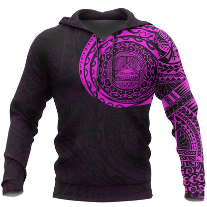 American Samoa In My Heart Polynesian Hoodie Pink PL-Apparel-PL8386-Hoodie-S-Vibe Cosy™