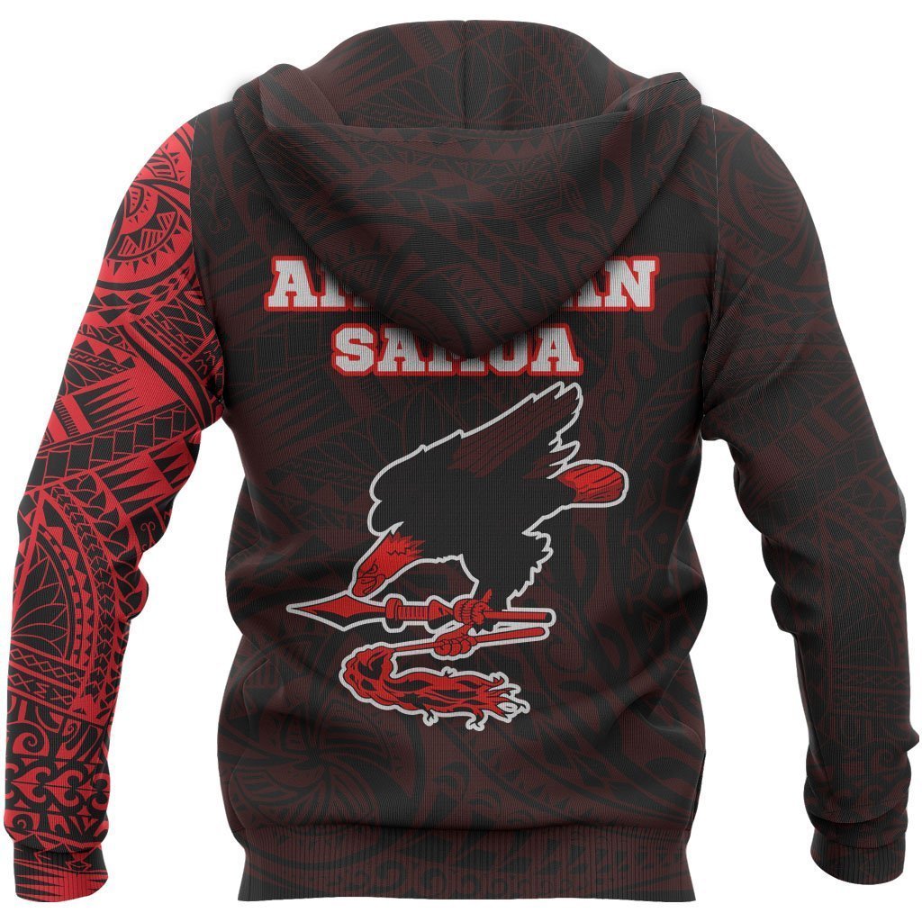 American Samoa In My Heart Polynesian Hoodie Red PL-Apparel-PL8386-Zipped Hoodie-S-Vibe Cosy™