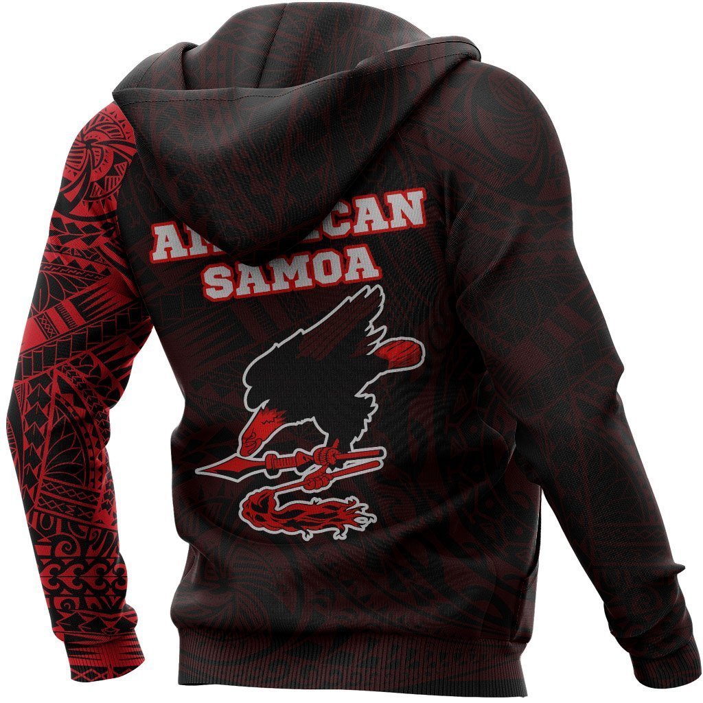 American Samoa In My Heart Polynesian Hoodie Red PL-Apparel-PL8386-Hoodie-S-Vibe Cosy™