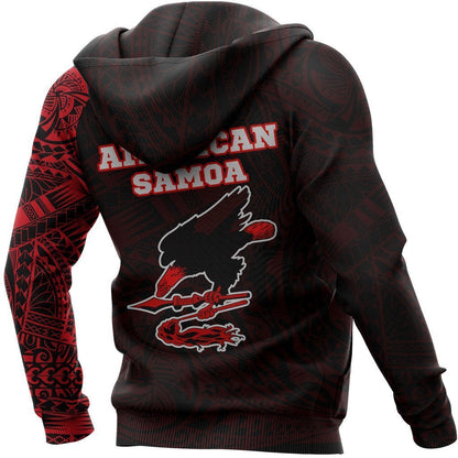 American Samoa In My Heart Polynesian Hoodie Red PL-Apparel-PL8386-Hoodie-S-Vibe Cosy™