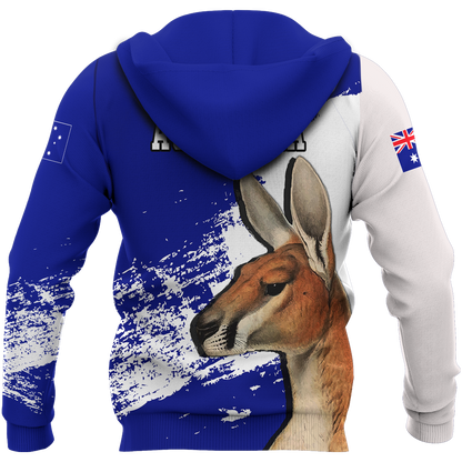 Australia Hoodie Kangaroo Painting-Apparel-HD09-Hoodie-S-Vibe Cosy™