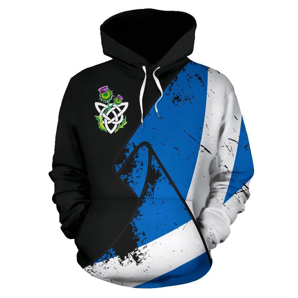 Scotland Special Grunge Flag Pullover Hoodie-Apparel-HD09-Hoodie-S-Vibe Cosy™
