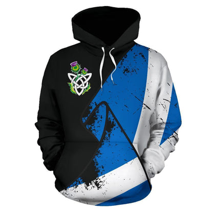 Scotland Special Grunge Flag Pullover Hoodie-Apparel-HD09-Hoodie-S-Vibe Cosy™
