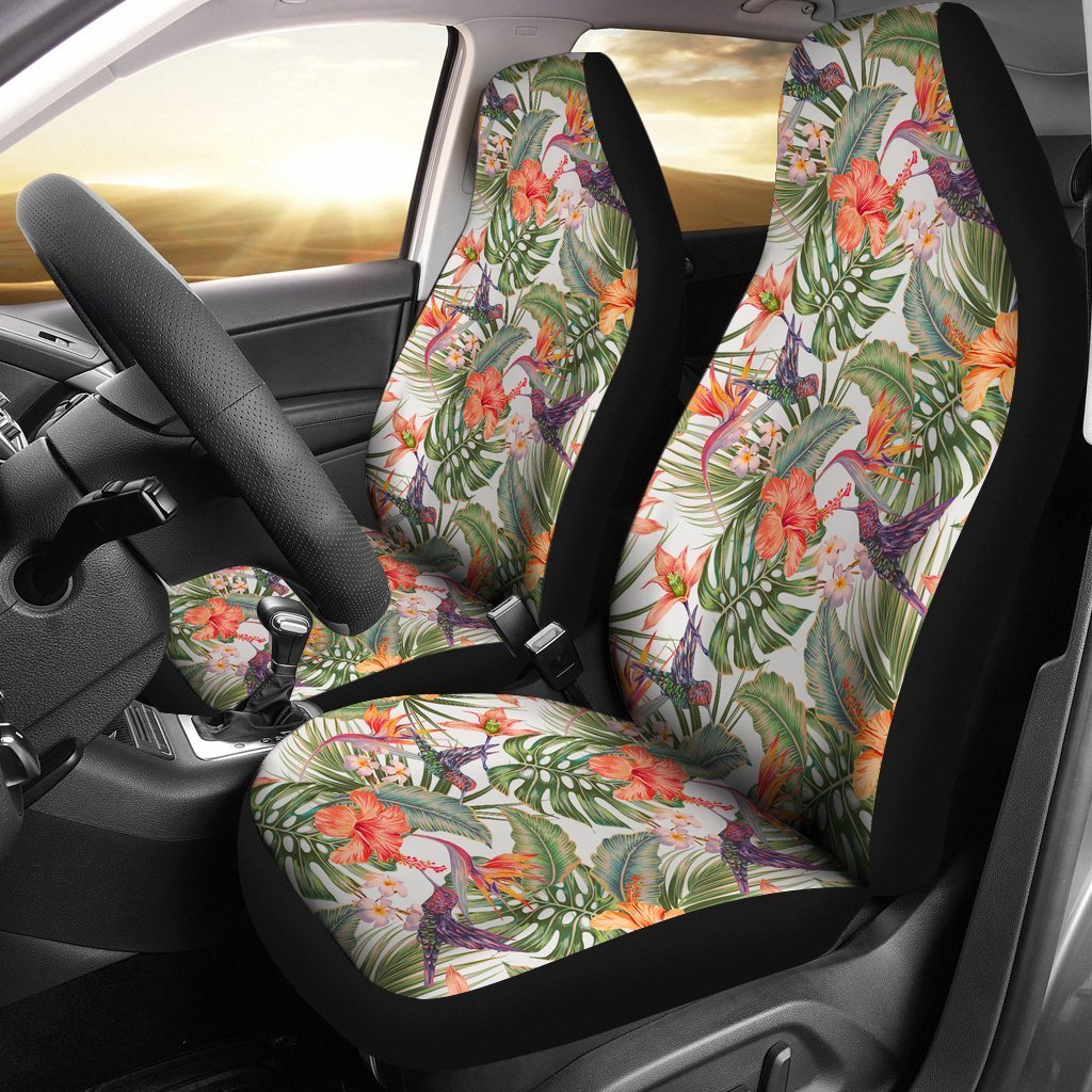Hawaii Hibiscus Pattern Car Seat Covers 06 - AH - TH3-CAR SEAT COVERS-Alohawaii-Car Seat Covers-Universal Fit-White-Vibe Cosy™