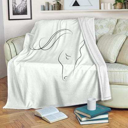 Cavallo Elegante - Coperta in Pile -Amaze Style™-Premium BlanketCavallo Elegante - Coperta in Pile -Youth (56 x 43 inches / 140 x 110 cm)-Vibe Cosy™