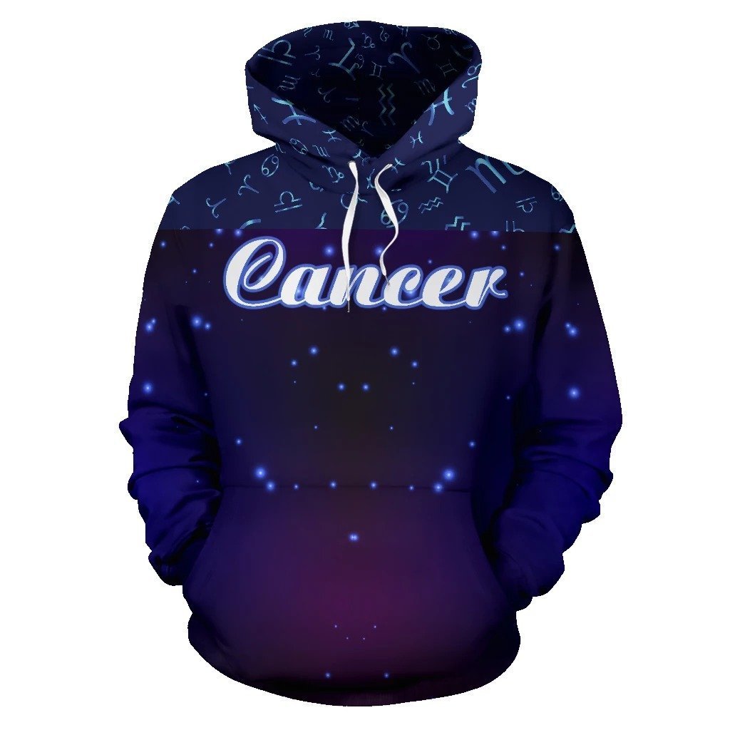 Cancer Zodiac All Over Hoodie NTH140854-Apparel-NTH-Hoodie-S-Vibe Cosy™