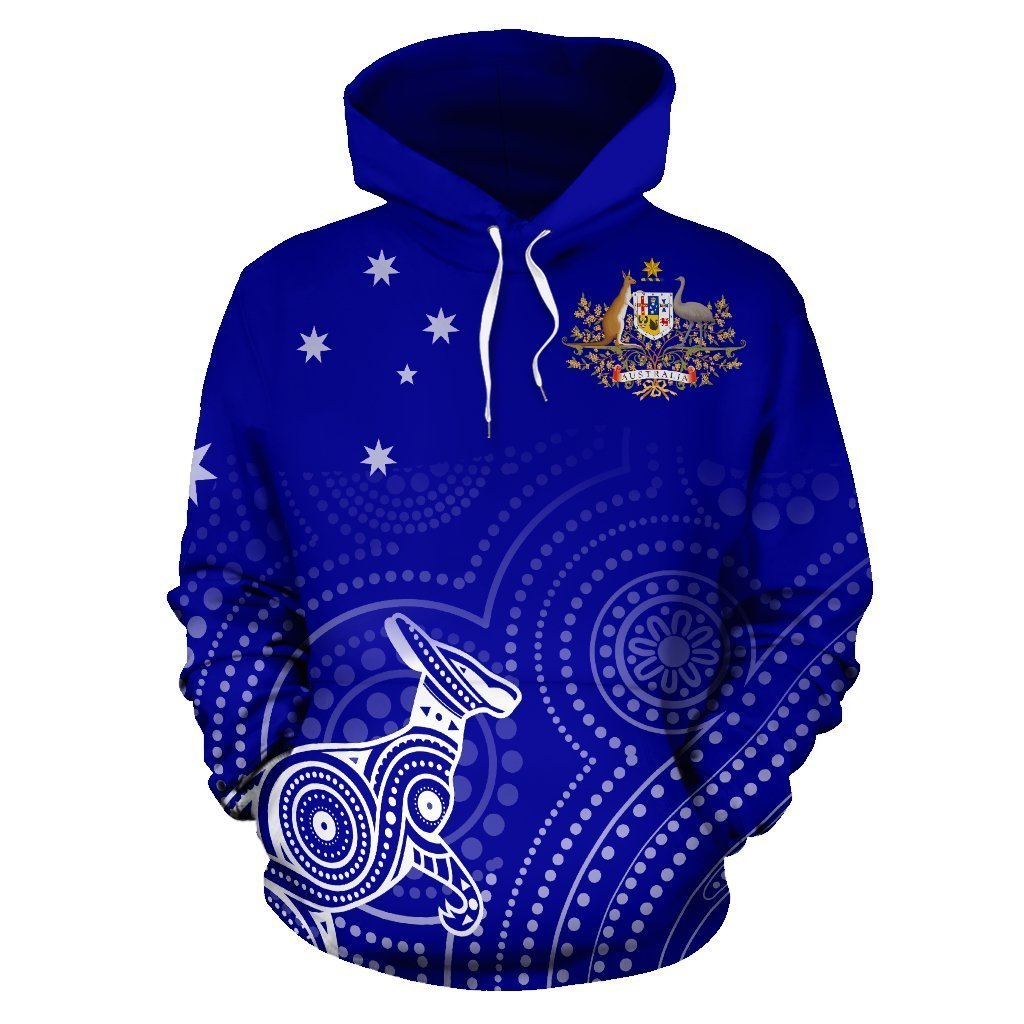 Australia Kangaroo Aboriginal Hoodie -NNK1483-Apparel-PL8386-Hoodie-S-Vibe Cosy™