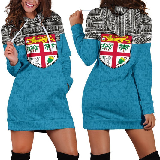 Fiji Women's Hoodie Dress - BN09-Apparel-Khanh Arts-Hoodie Dress-S-Vibe Cosy™