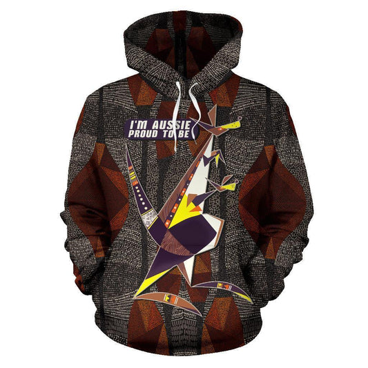 I'm Aussie - Proud to be All Over Print Hoodie - NNK1427-Apparel-NNK-Hoodie-S-Vibe Cosy™