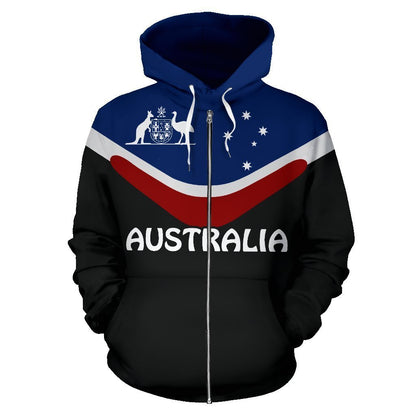 Australia Aboriginal Pullover Hoodie-Apparel-HD09-Zip Hoodie-S-Vibe Cosy™