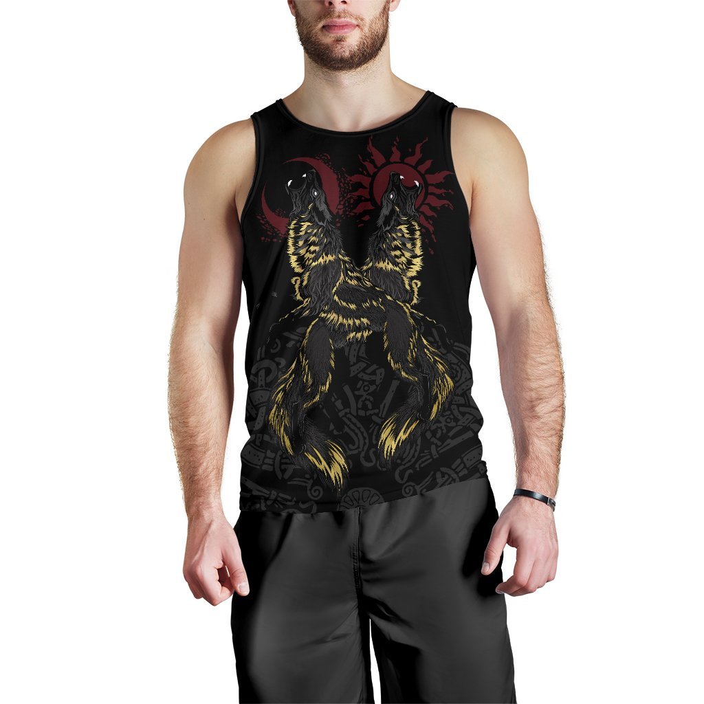 Vikings - The Wolves Skoll and Hati-Apparel-HP Arts-Hoodie-S-Vibe Cosy™