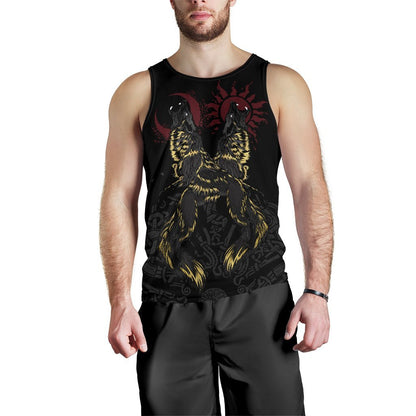 Vikings - The Wolves Skoll and Hati-Apparel-HP Arts-Hoodie-S-Vibe Cosy™