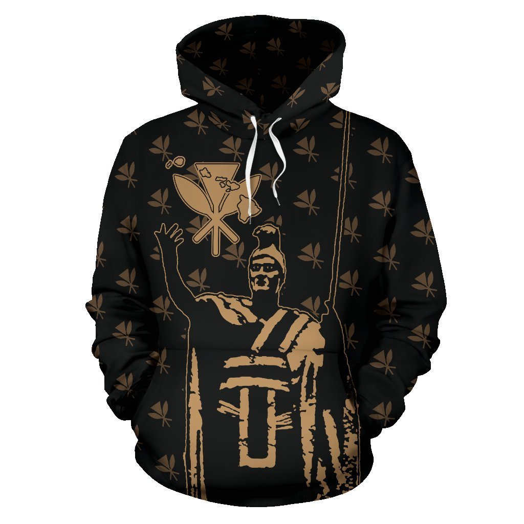 Hawaii King Kanaka Maoli Golden Hoodie - AH J1-Apparel-Phaethon-Hoodie-S-Vibe Cosy™