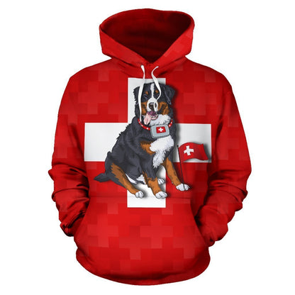 Switzerland Bernese Mountain Dog Hoodie A6-Apparel-Phaethon-Hoodie-S-Vibe Cosy™