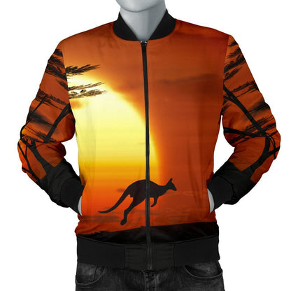 Australia All Over Hoodie Kangaroo Sunset - NNK1435-Apparel-NNK-Bomber Jacket-S-Vibe Cosy™