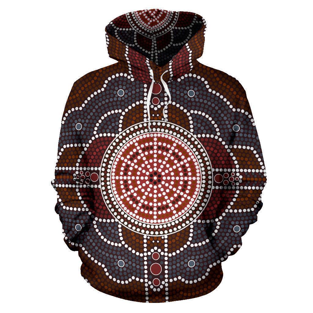 Australia All Over Hoodie Australia Pattern- NNK1479-Apparel-PL8386-Hoodie-S-Vibe Cosy™