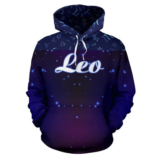 Leo Zodiac All Over Hoodie NTH140855-Apparel-NTH-Hoodie-S-Vibe Cosy™