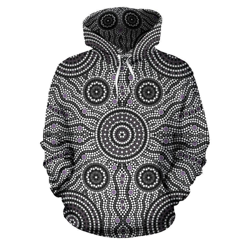 Australia All Over Hoodie Australia Pattern- NNK1478-Apparel-PL8386-Hoodie-S-Vibe Cosy™