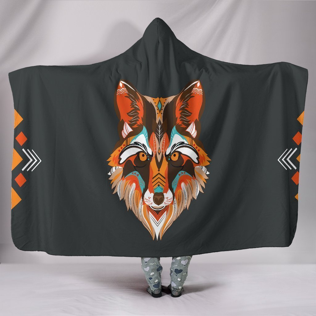 Custom Hoodie Blanket - Wolf Me-6teenth World™-Hooded Blanket-Youth 60"x45"-Vibe Cosy™
