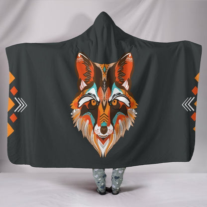 Custom Hoodie Blanket - Wolf Me-6teenth World™-Hooded Blanket-Youth 60"x45"-Vibe Cosy™