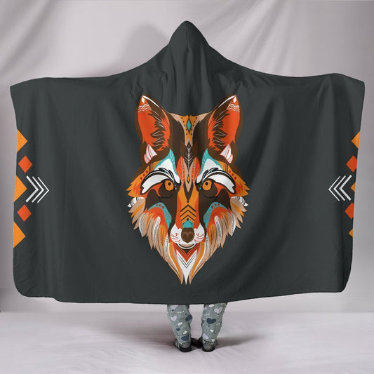 Custom Hoodie Blanket - Wolf Me-6teenth World™-Hooded Blanket-Youth 60"x45"-Vibe Cosy™