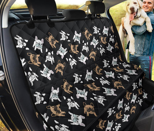 Piccoli Bulldog/ Nero-Amaze Style™-Pet Seat Cover - Piccoli Bulldog/ Nero-Regular (Cars / SUVs)-Vibe Cosy™