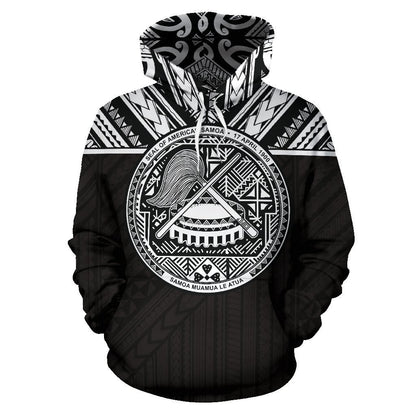 American Samoa And Samoa All Over Hoodie - PL-ALL OVER PRINT HOODIES (P)-PL8386-Hoodie-S-Black-Vibe Cosy™