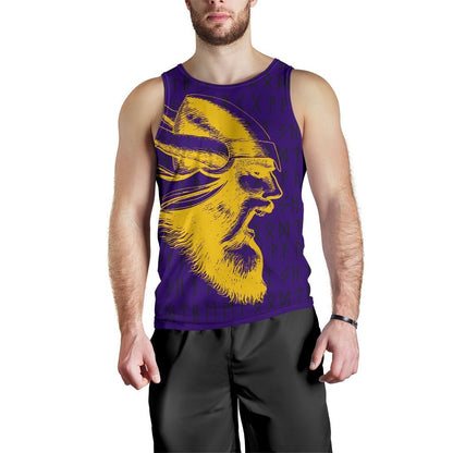 Vikings Warrior™ Men's Tank Top TH75-TANK TOPS-HP Arts-Men's Tank Top - 1-S-Purple-Vibe Cosy™