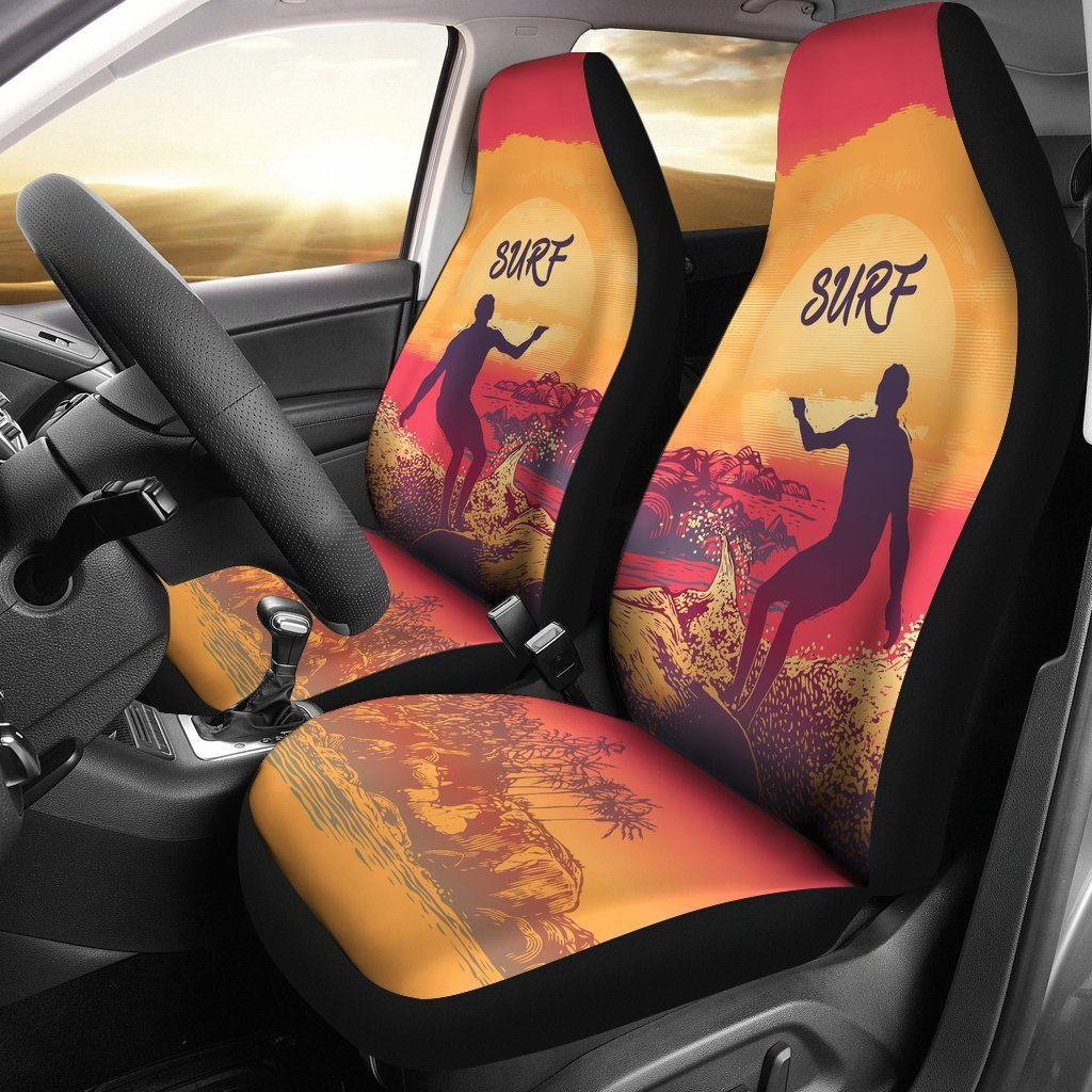 Surf Car Seat Covers - AH - TH3-CAR SEAT COVERS-Alohawaii-Car Seat Covers-Universal Fit-White-Vibe Cosy™